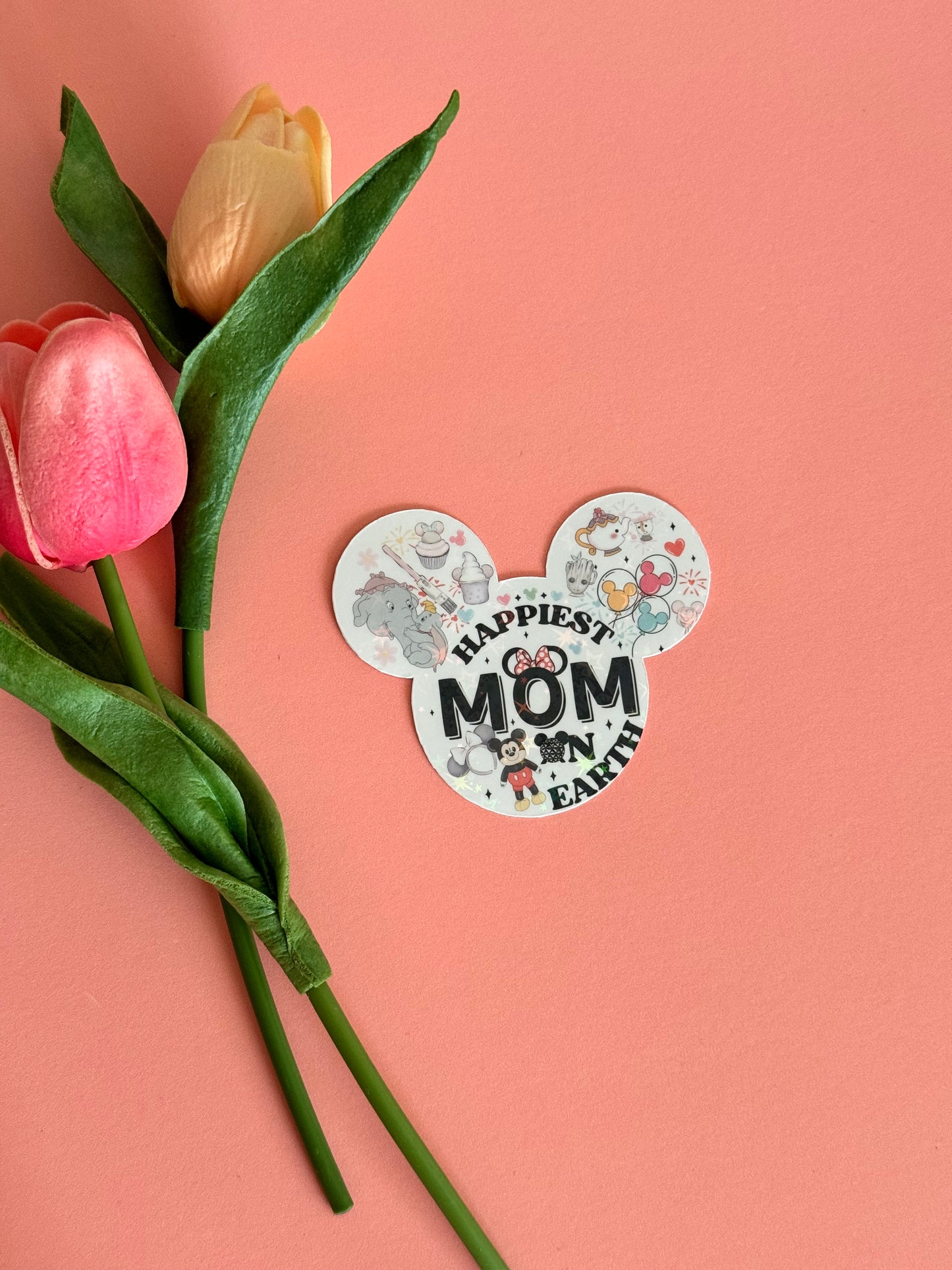 Happiest mom Vinyl Sticker