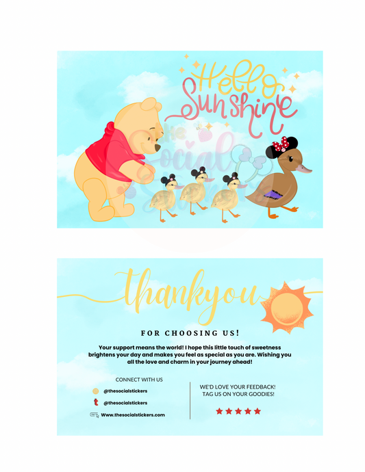 Hello Sunshine Thank You Card
