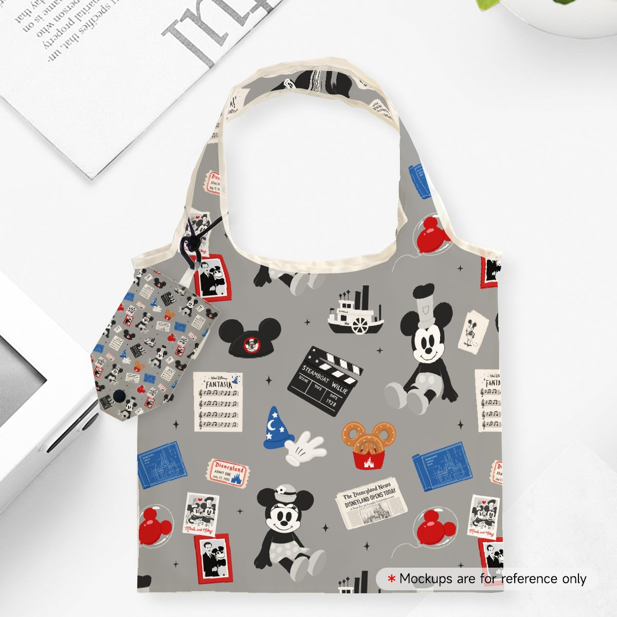 PRE-SALE Black and white fun foldable shopping Bag