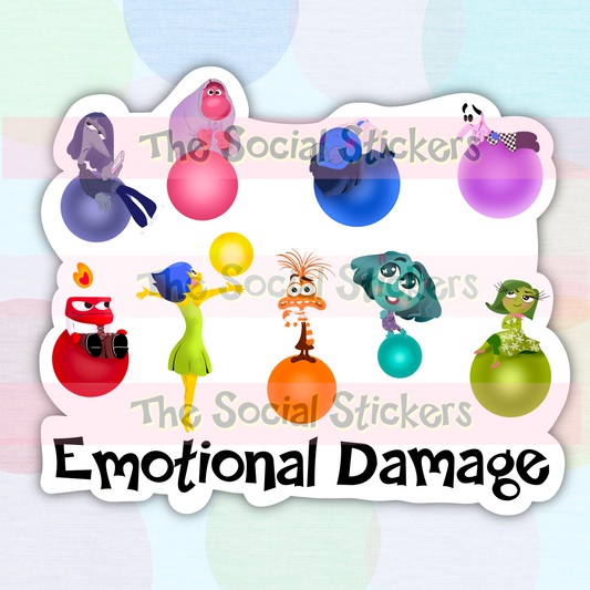 Emotional damage  Vinyl Sticker