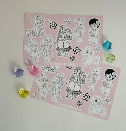 Color with me Vinyl Sticker Sheets