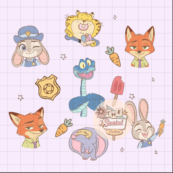 Zoo friends PNG Digital File