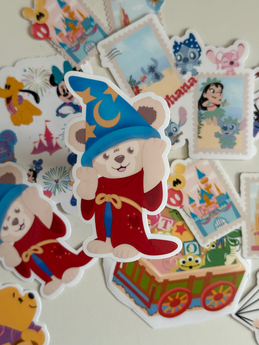 Wizard Bear Vinyl Sticker