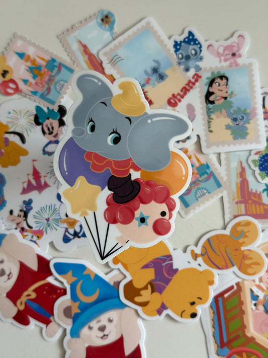 Elephant Balloons Vinyl Sticker