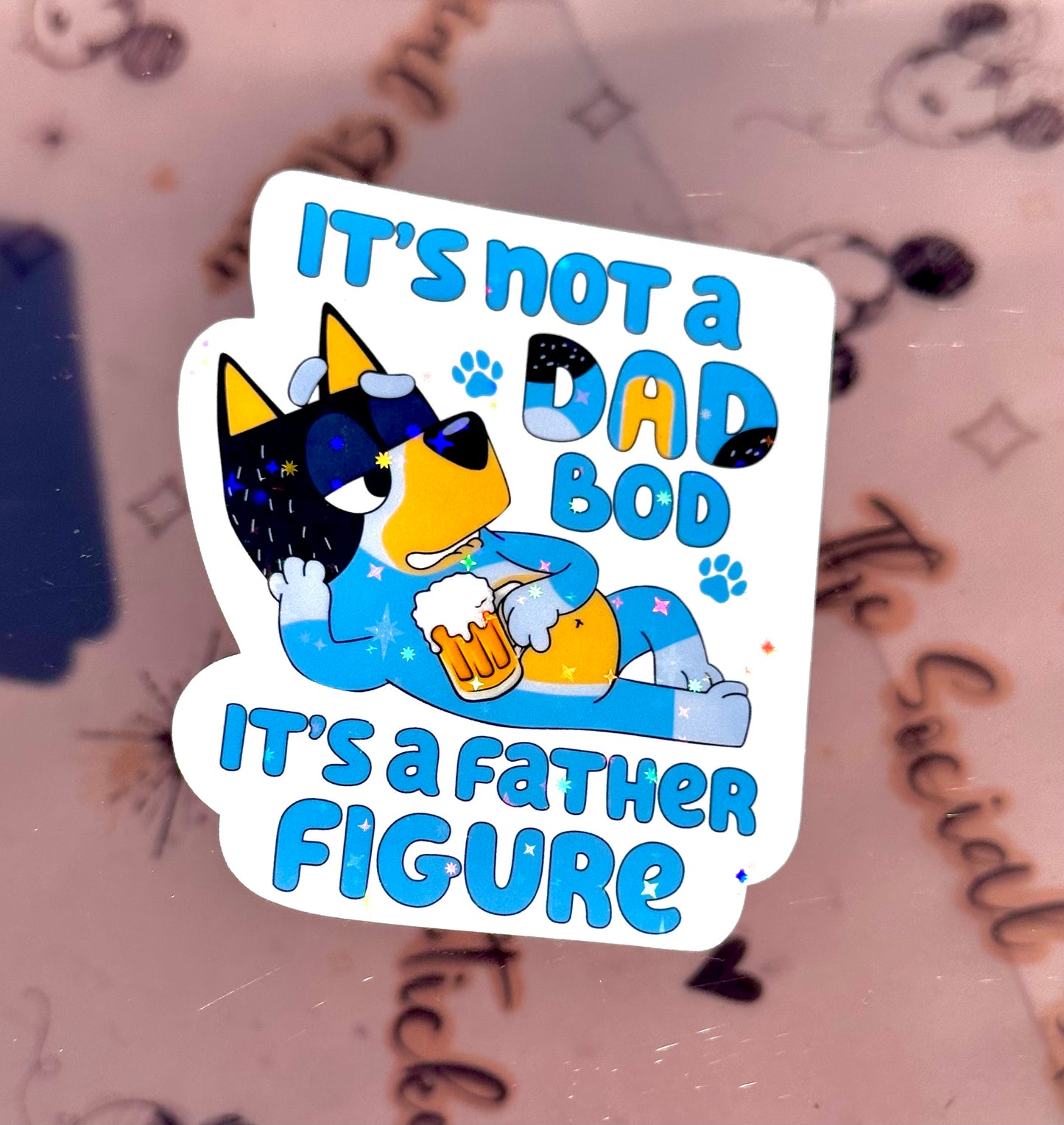 Dad Bod vinyl Sticker