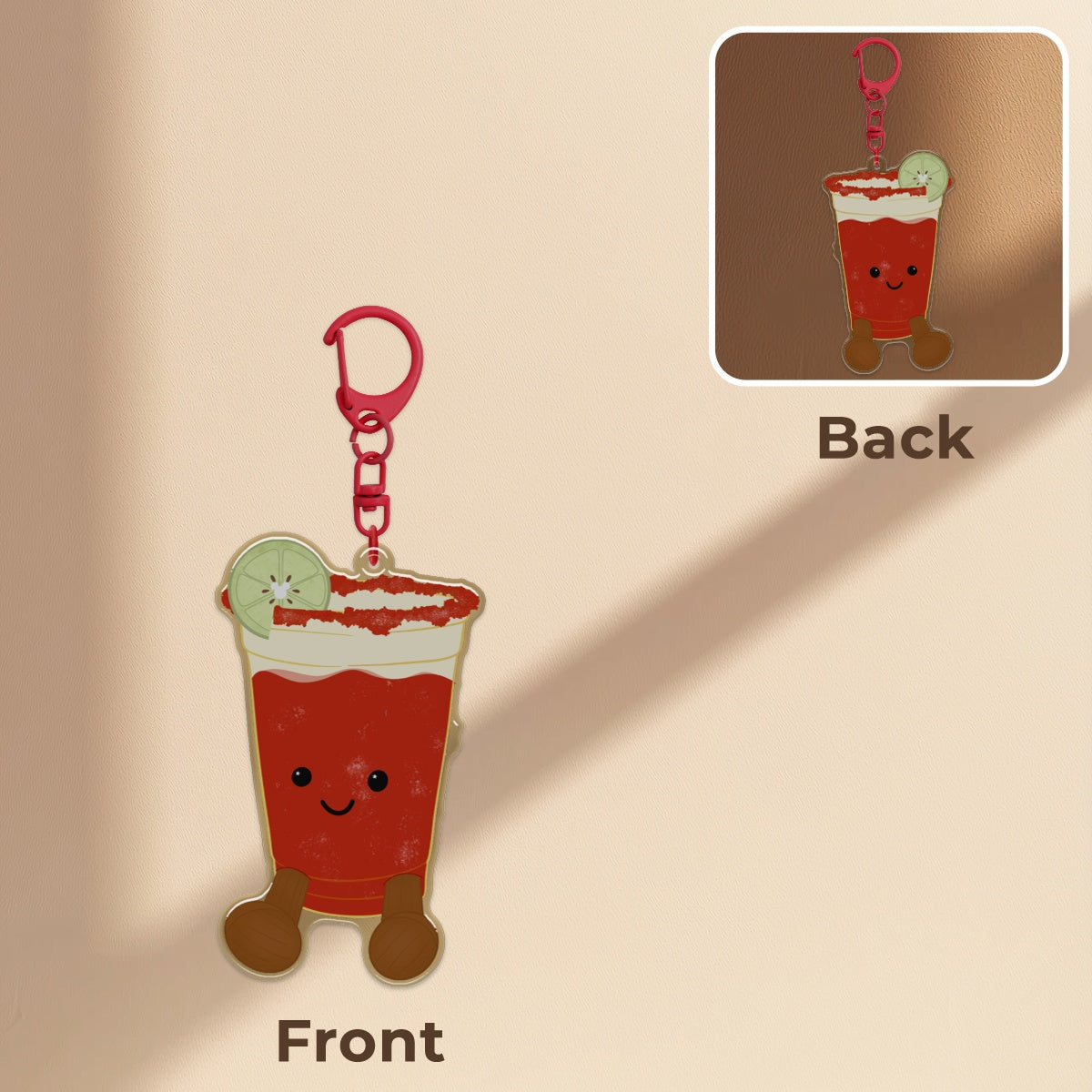 Michelada keychain