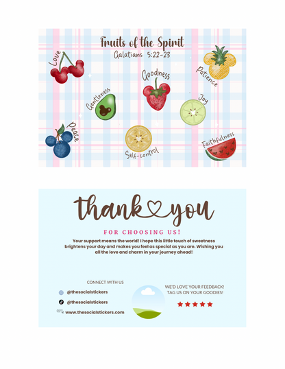 Fruit of the spirit  Thank You Card