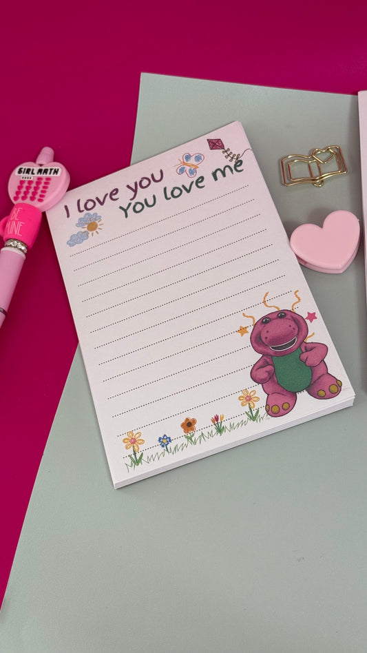 I love you  Notepad