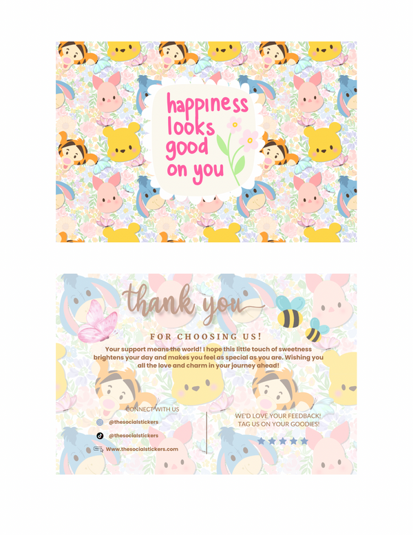 (Copy) Bear Happiness Thank You Card