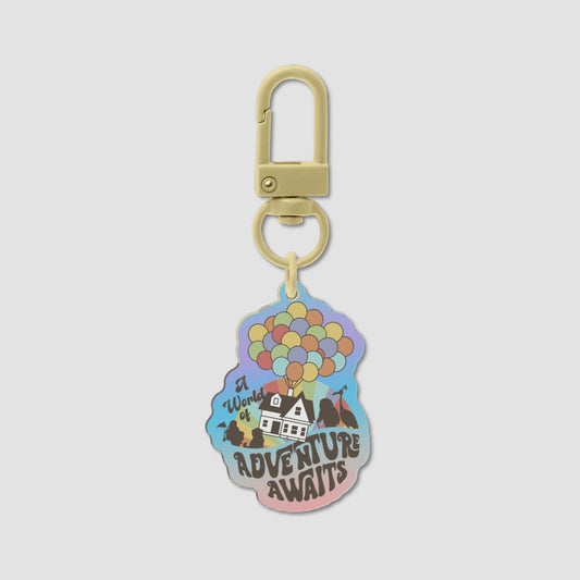 Adventure is out there keychain