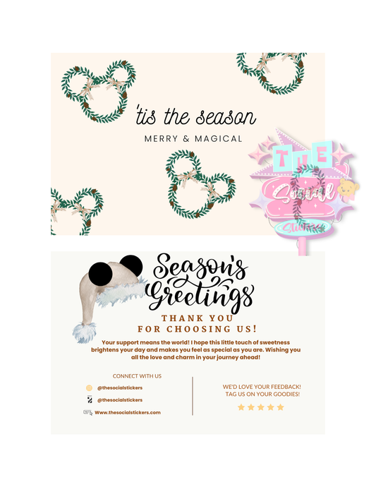 Neutral Wreath Thank You Card