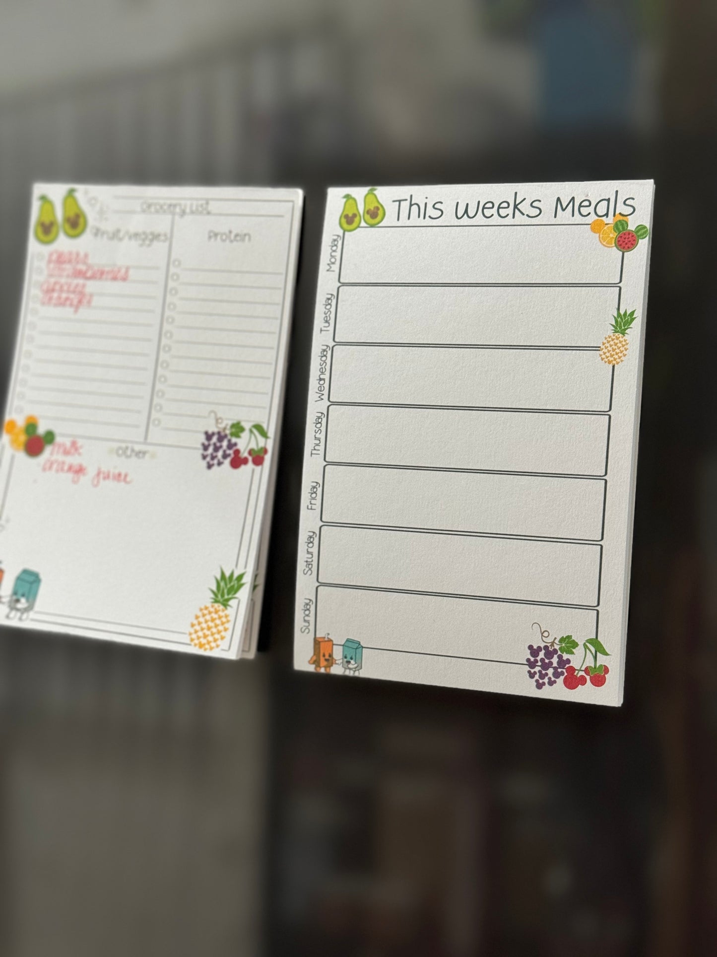 Weekly Meal Planning Notepad