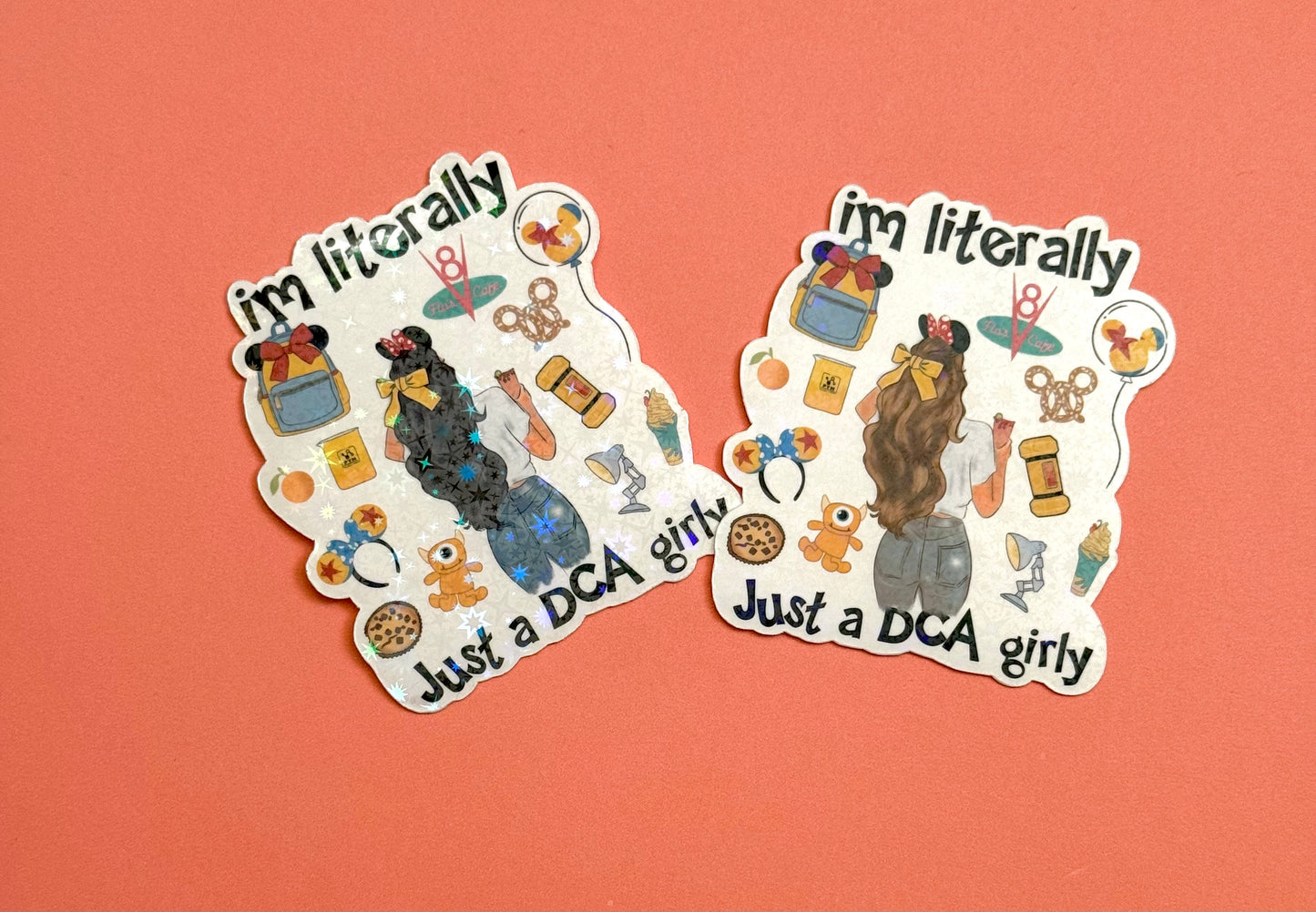 Literally DCA Girly Vinyl Sticker