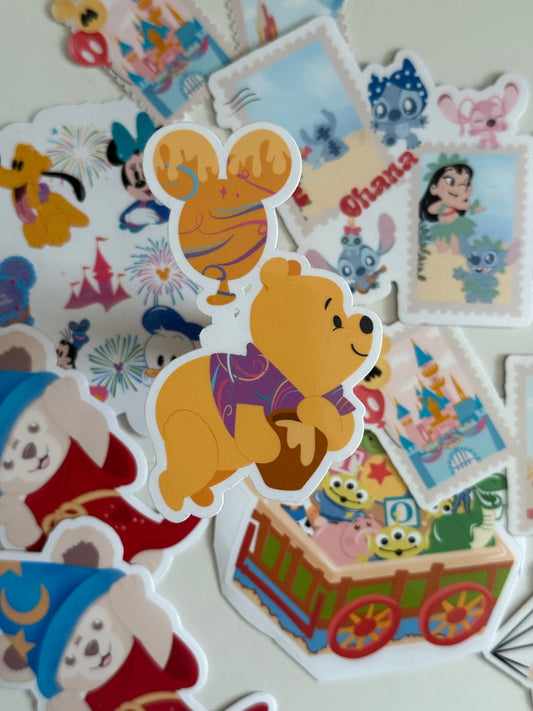 Balloon Bear Vinyl Sticker
