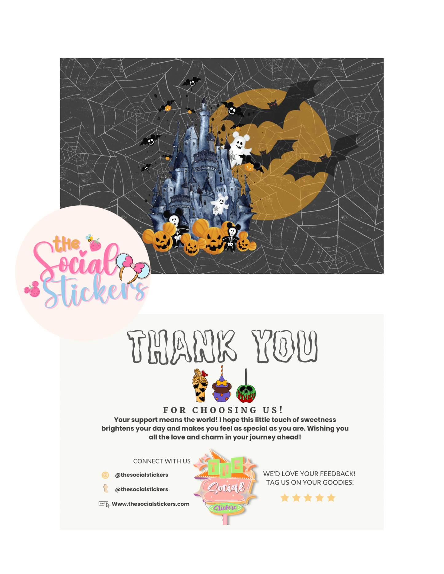 Spooky Castle Thank You Card