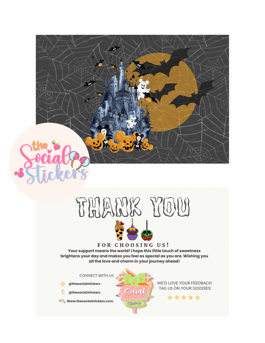 Spooky Castle Thank You Card