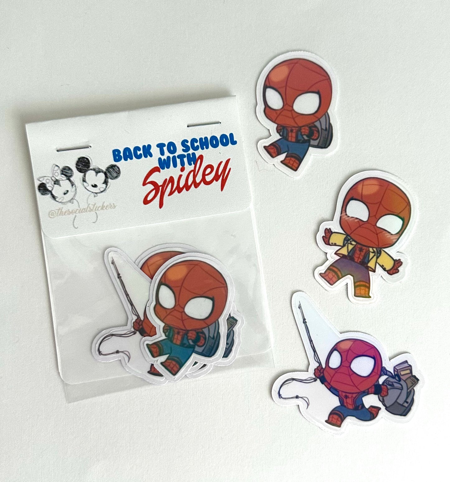 Back to school Spidey mini pack Vinyl Sticker